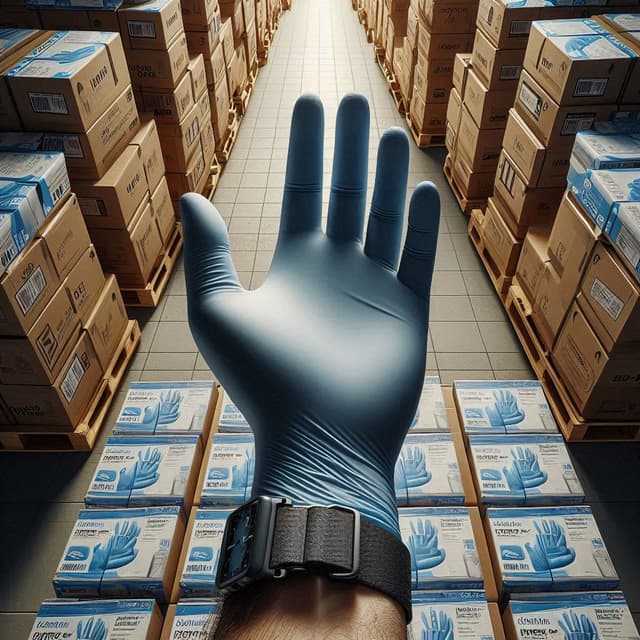 Gants nitrile